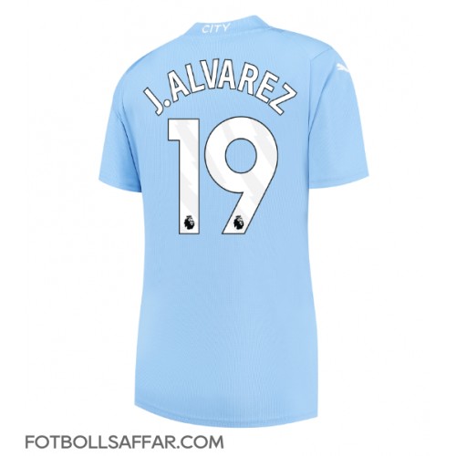 Manchester City Julian Alvarez #19 Hemmatröja Dam 2023-24 Kortärmad